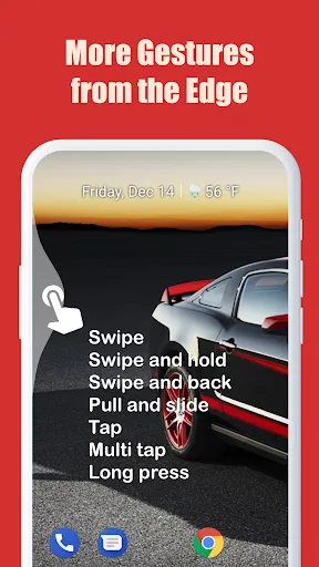 Ảnh chụp màn hình của Edge Gestures