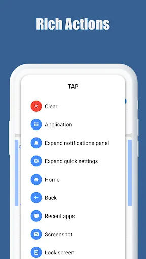 Ảnh chụp màn hình của Edge Gestures