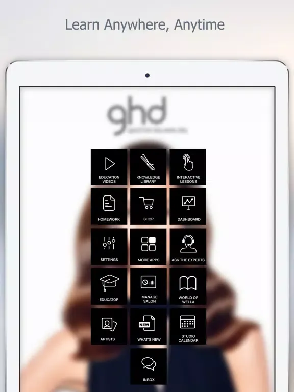 Capturas de tela do ghd Professional Education iPad 