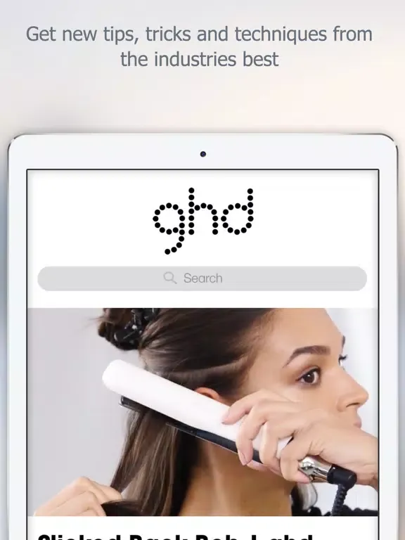 Capturas de tela do ghd Professional Education iPad 