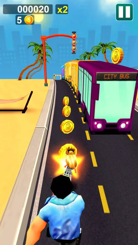 Tangkapan skrin Endless Runner Princess Rush