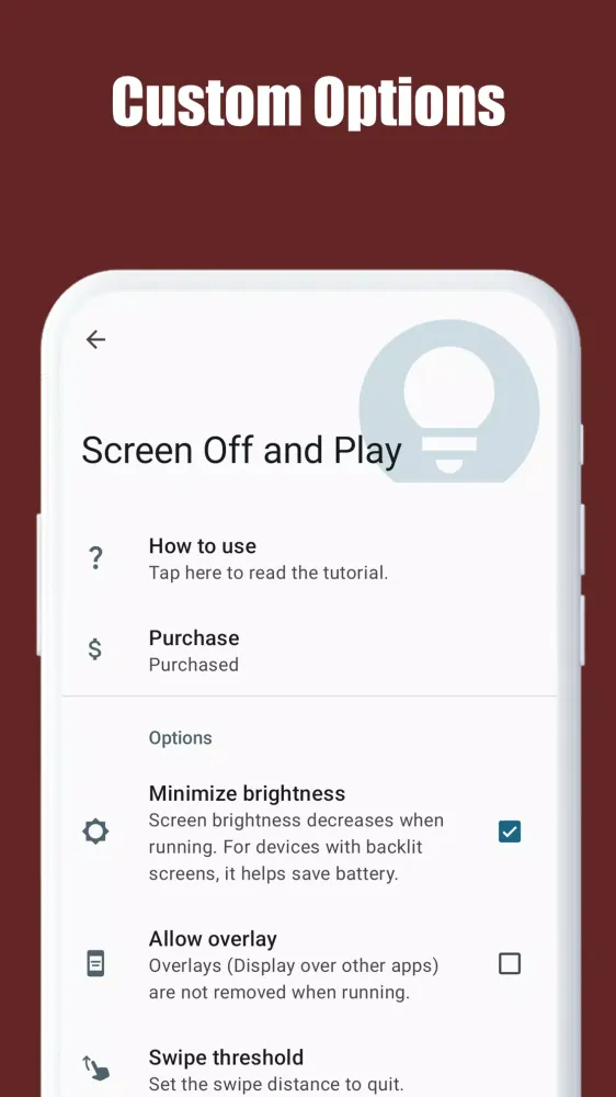 Screen Off and Play应用截图