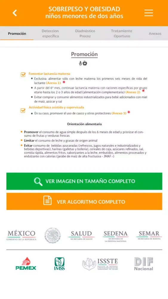 Capturas de tela do Atención Clinica (Algoritmos)
