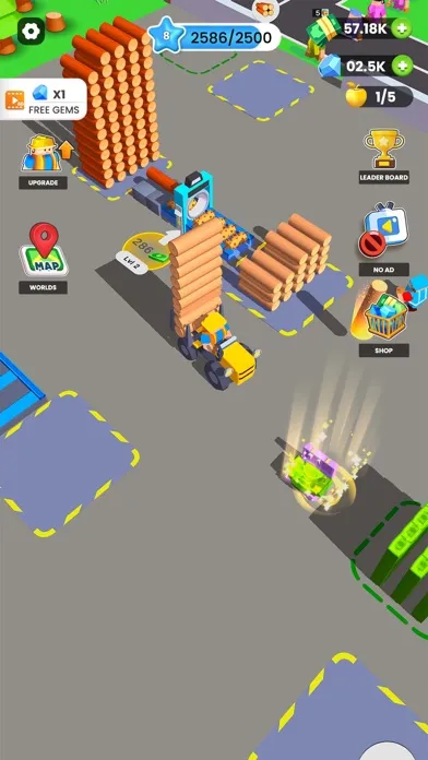 Tangkapan skrin Wood Factory – Lumber Tycoon
