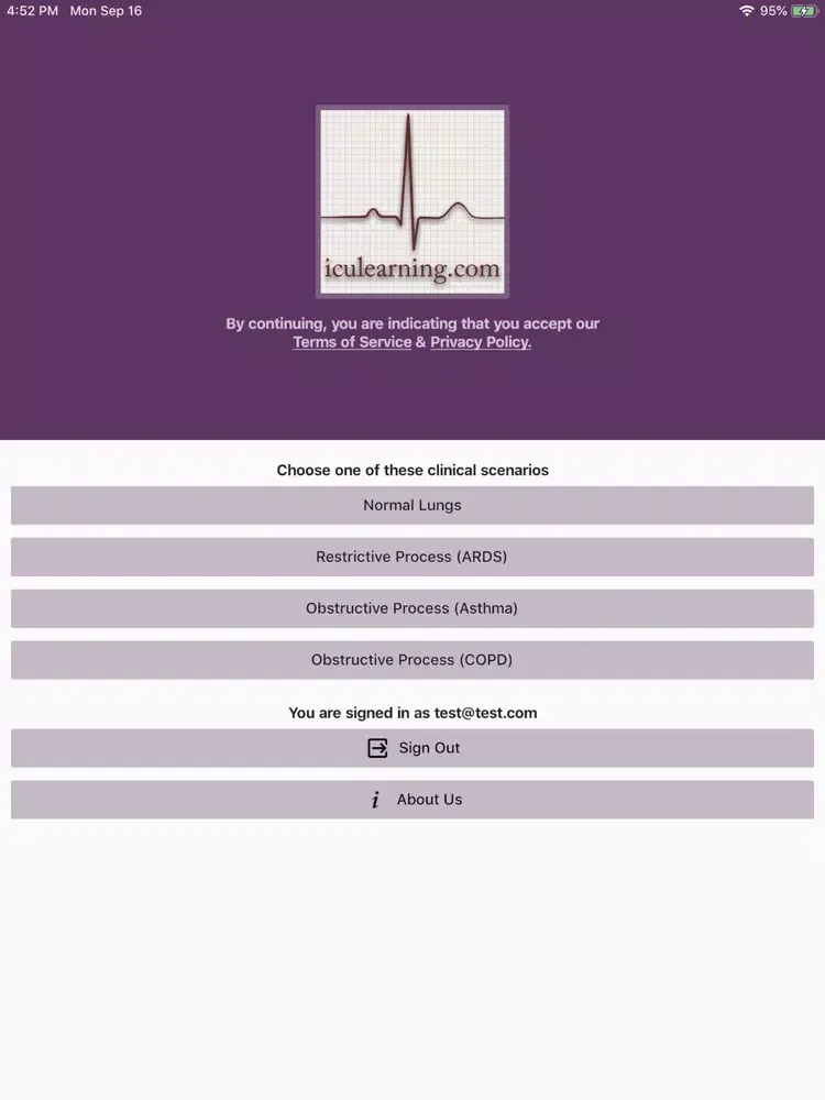 Ventilator Simulator iPad  Screenshots