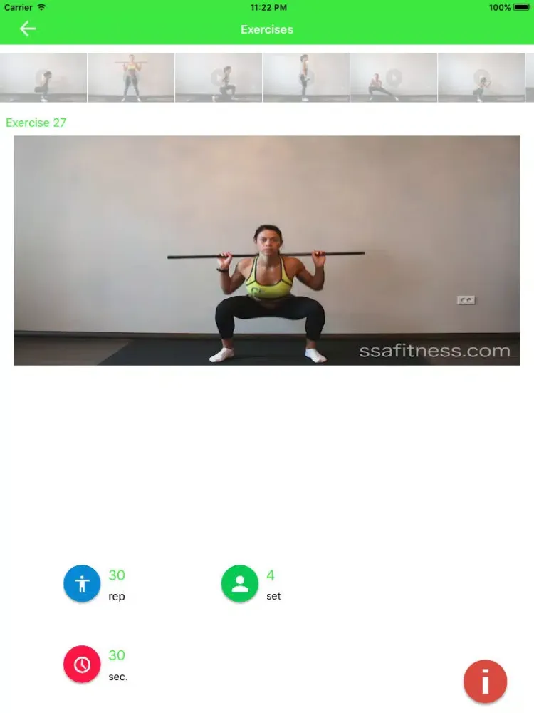 Ảnh chụp màn hình của Leg, Butt and Thigh Workout Exercises iPad 