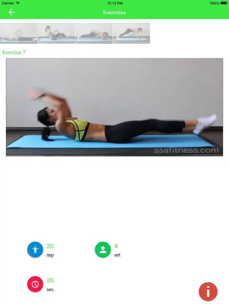 Tangkapan layar Free Ab Workout Exercises iPad 