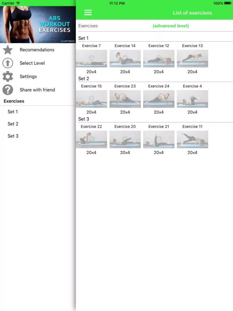 Tangkapan layar Free Ab Workout Exercises iPad 