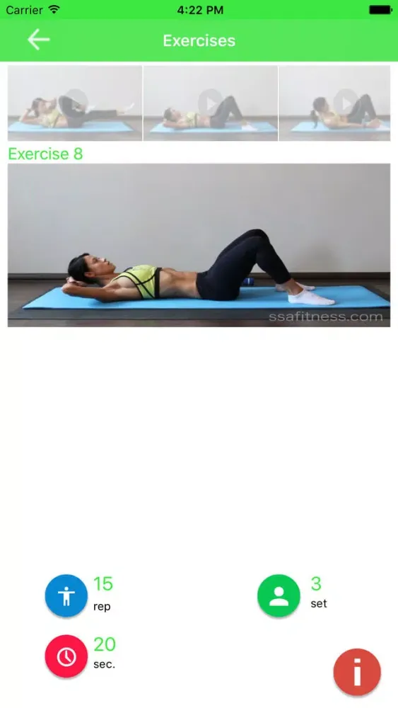 Tangkapan layar Free Ab Workout Exercises