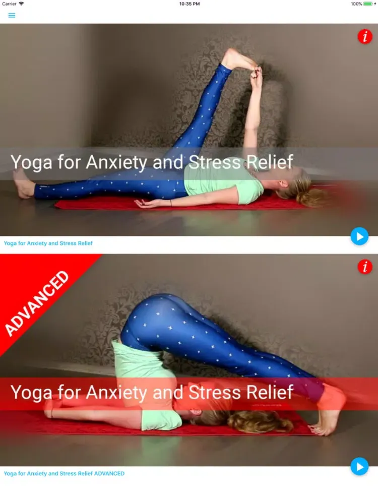 Tangkapan layar Antistress Yoga SSA iPad 