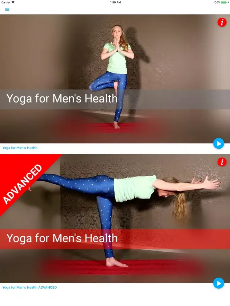 ภาพหน้าจอของ Mens Health Yoga SSA iPad 