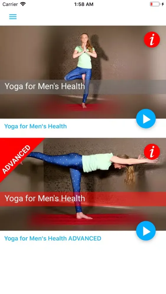 ภาพหน้าจอของ Mens Health Yoga SSA