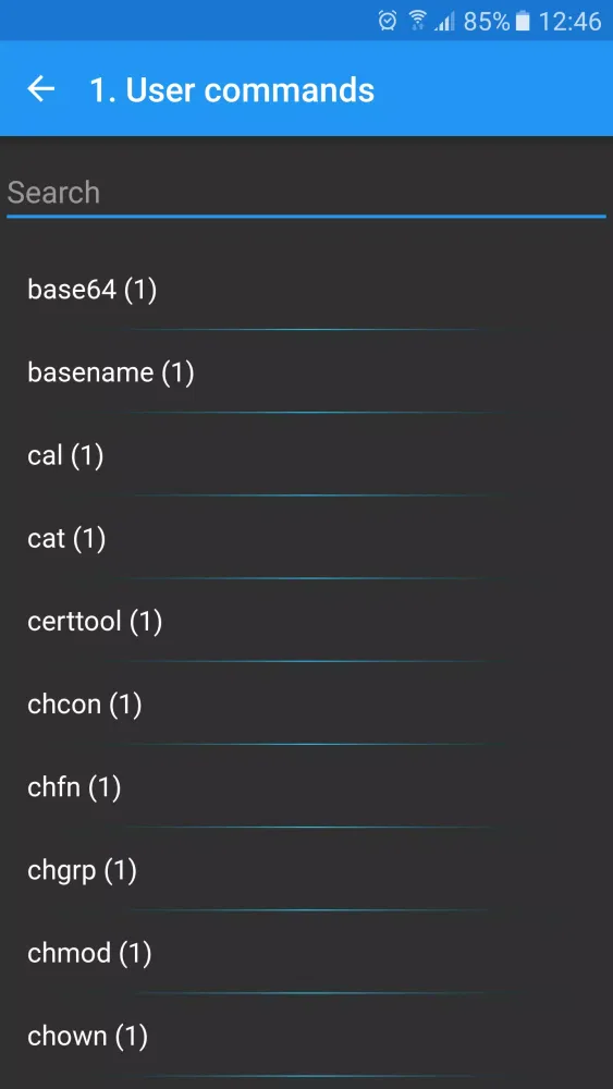 Linux Man Pages Screenshots
