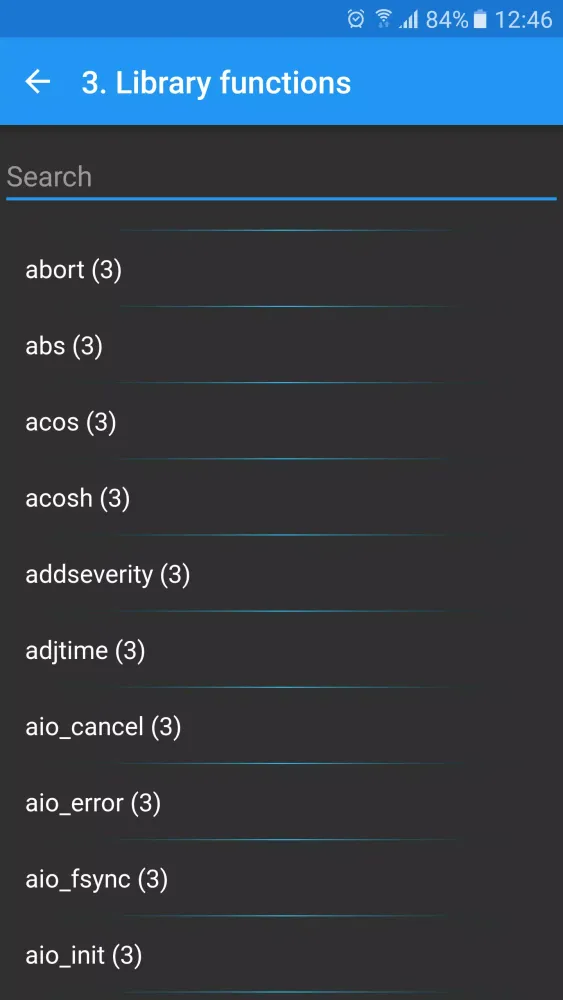 Linux Man Pages Screenshots