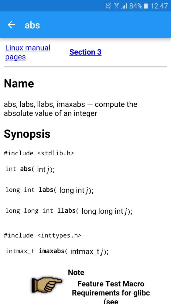 Linux Man Pages Screenshots