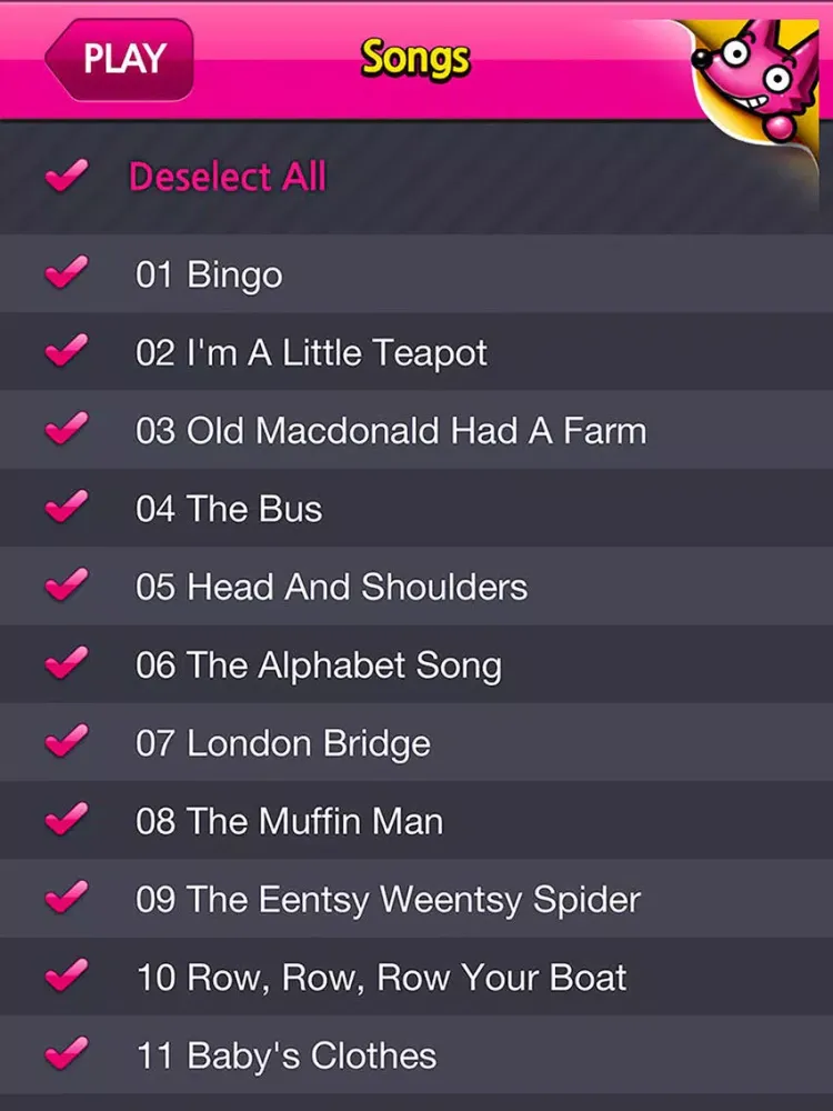 Скриншоты 35 Playtime Songs iPad 