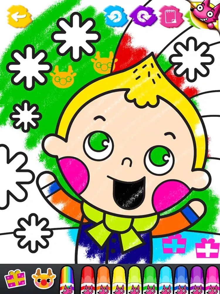Ảnh chụp màn hình của Best Kids Christmas Coloring Book iPad 
