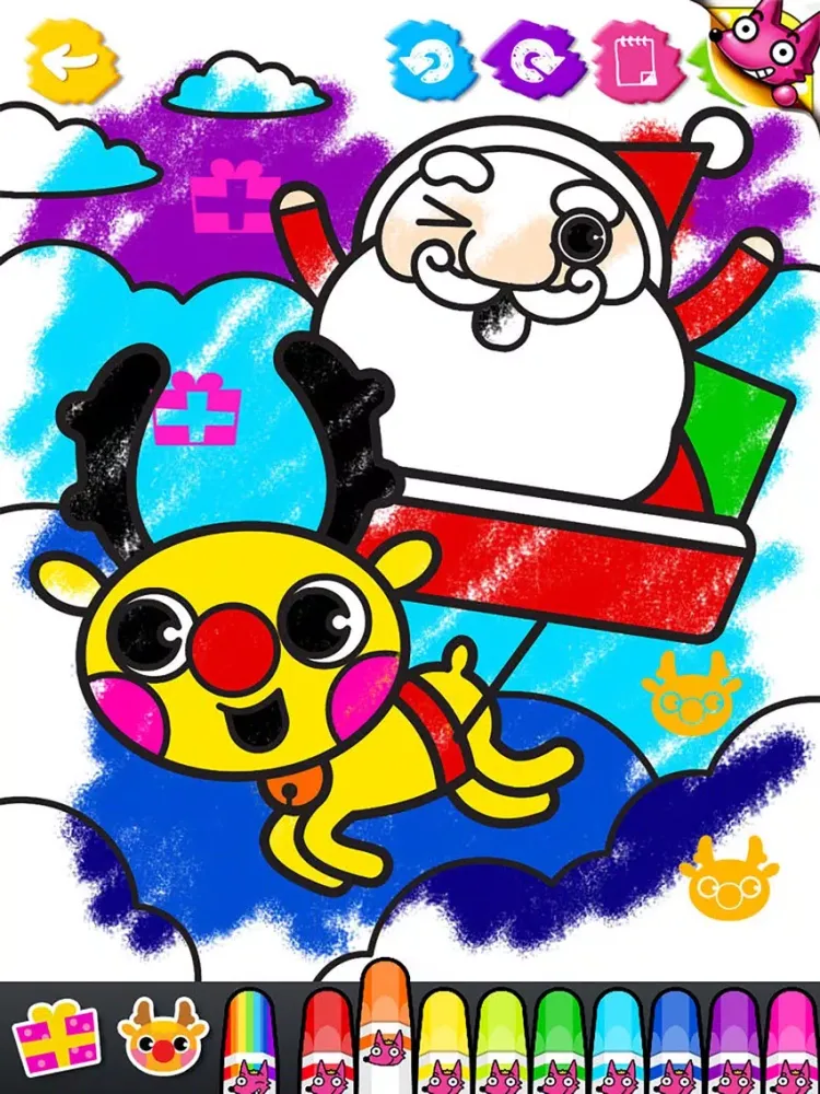 Ảnh chụp màn hình của Best Kids Christmas Coloring Book iPad 