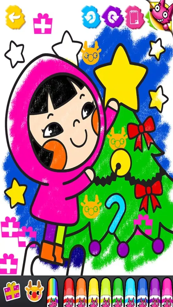 Ảnh chụp màn hình của Best Kids Christmas Coloring Book