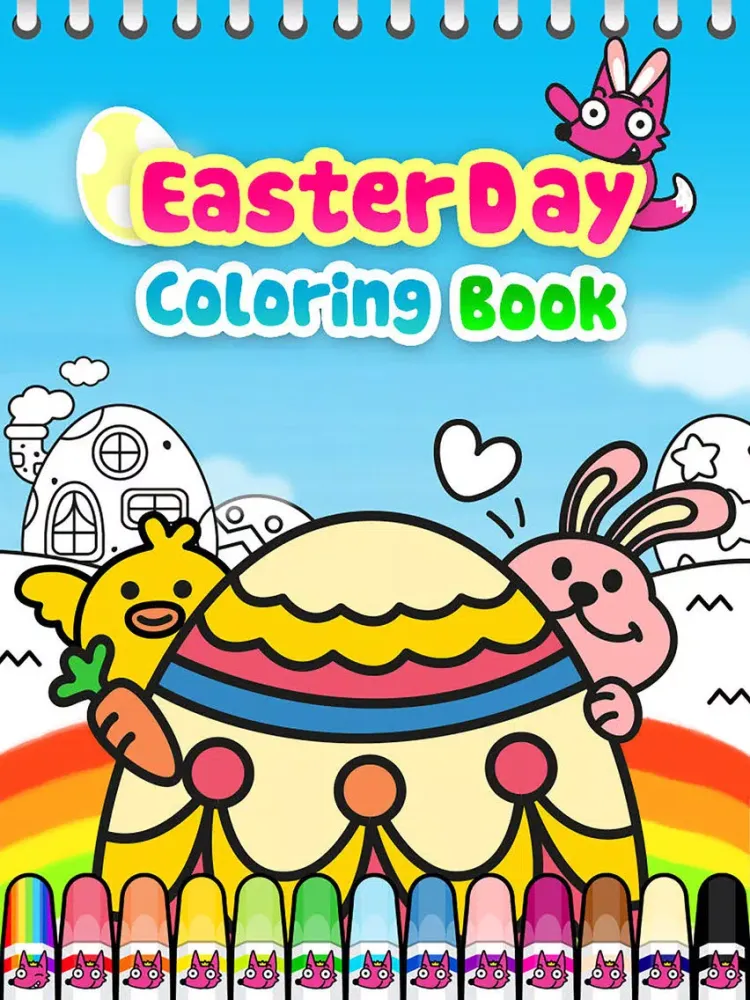 ภาพหน้าจอของ Easter Day Coloring Book iPad 