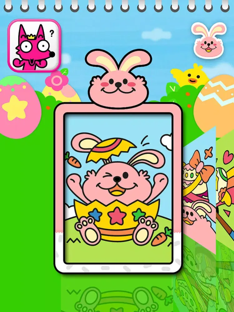 ภาพหน้าจอของ Easter Day Coloring Book iPad 