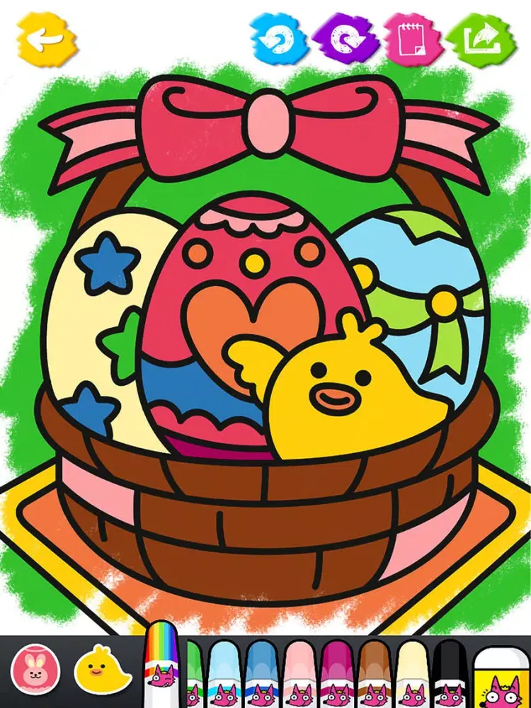 ภาพหน้าจอของ Easter Day Coloring Book iPad 