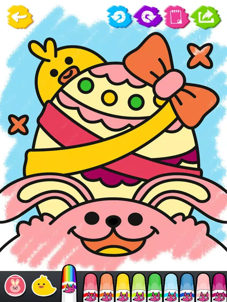 ภาพหน้าจอของ Easter Day Coloring Book iPad 