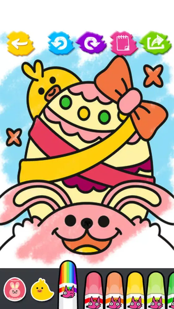 ภาพหน้าจอของ Easter Day Coloring Book