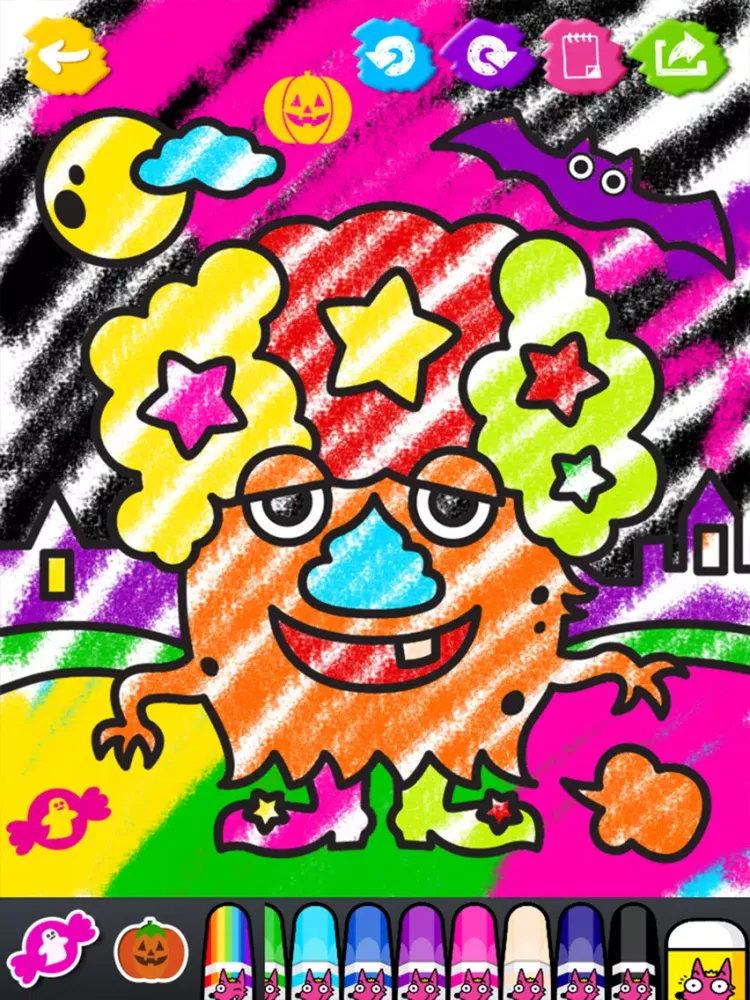 Captures d'écran de Boo! Monster Coloring Book iPad 