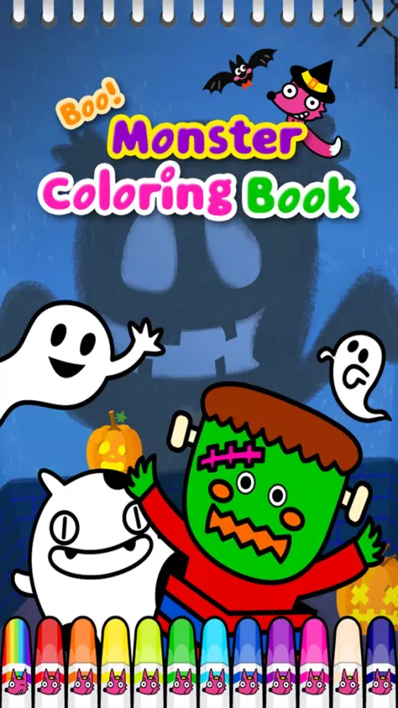 Captures d'écran de Boo! Monster Coloring Book
