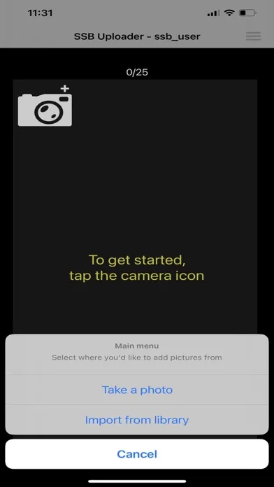 ภาพหน้าจอของ SSB Uploader