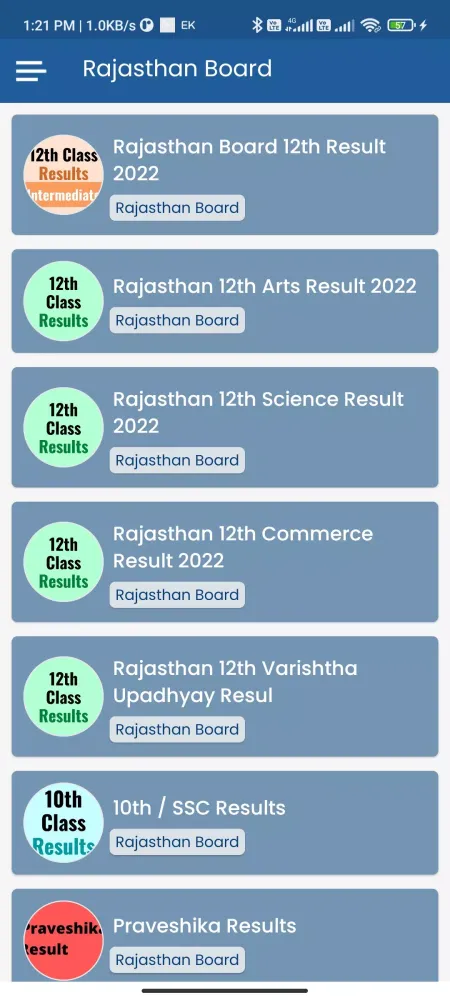 Ảnh chụp màn hình của 10th 12th Board Results 2023