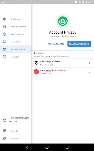 VIPRE Android Security スクリーンショット