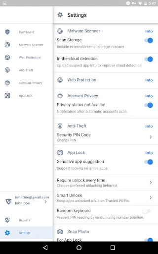 VIPRE Android Security スクリーンショット