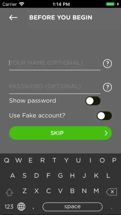 Tangkapan skrin Kryptos Private Messenger