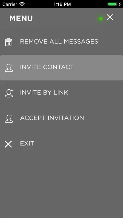 Tangkapan skrin Kryptos Private Messenger