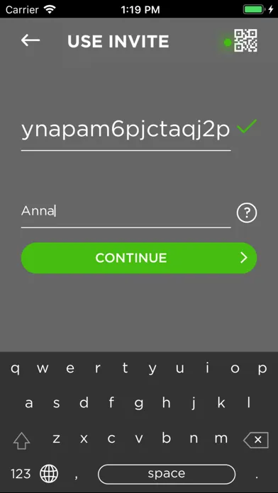 Tangkapan skrin Kryptos Private Messenger