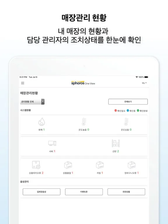 Скриншоты Spharos OneView iPad 