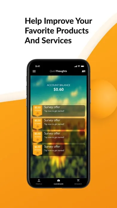 Capturas de pantalla de QuickThoughts - Earn Rewards