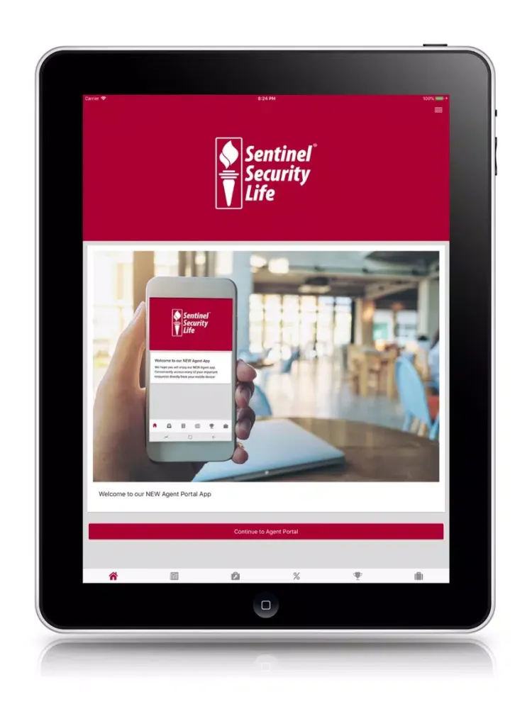 Sentinel Life Agent Portal iPad  سکرین شاٹس