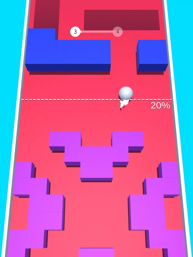 Zrzuty ekranu DodgeBall: Color Block Bump 3D iPad 