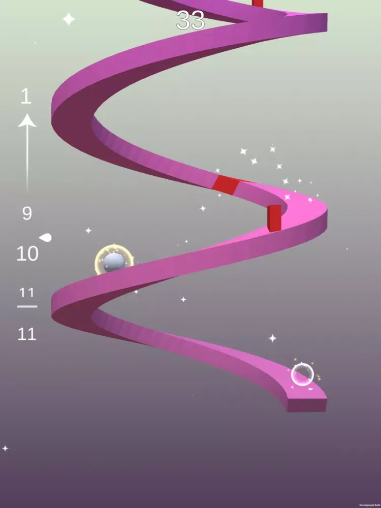 Ảnh chụp màn hình của Helix Ball iPad 
