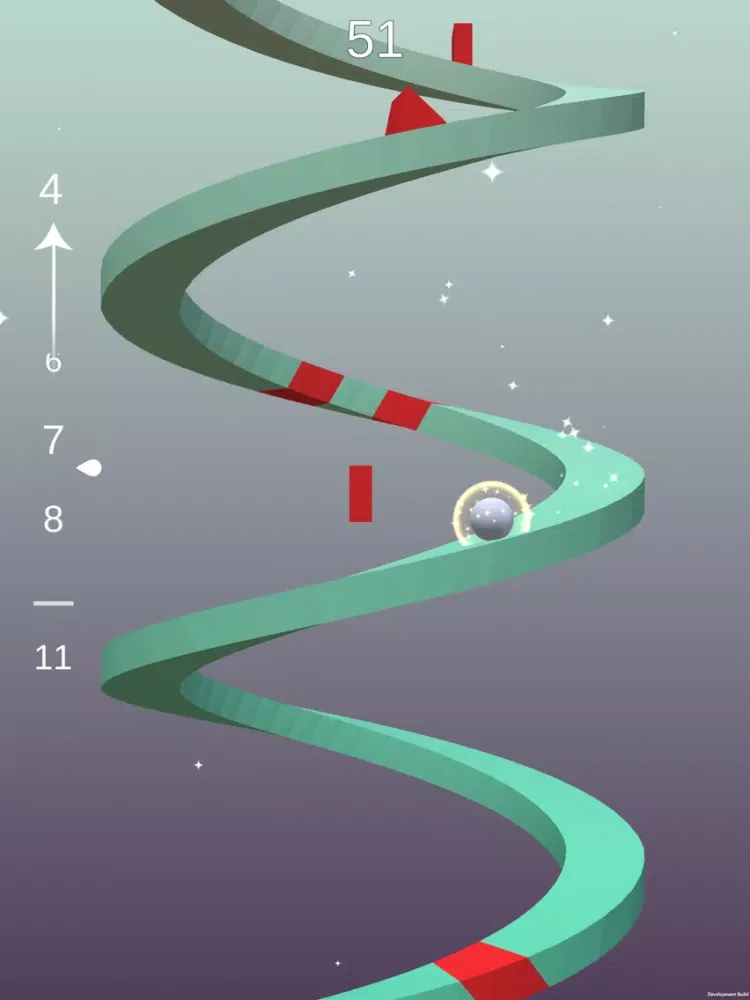 Ảnh chụp màn hình của Helix Ball iPad 