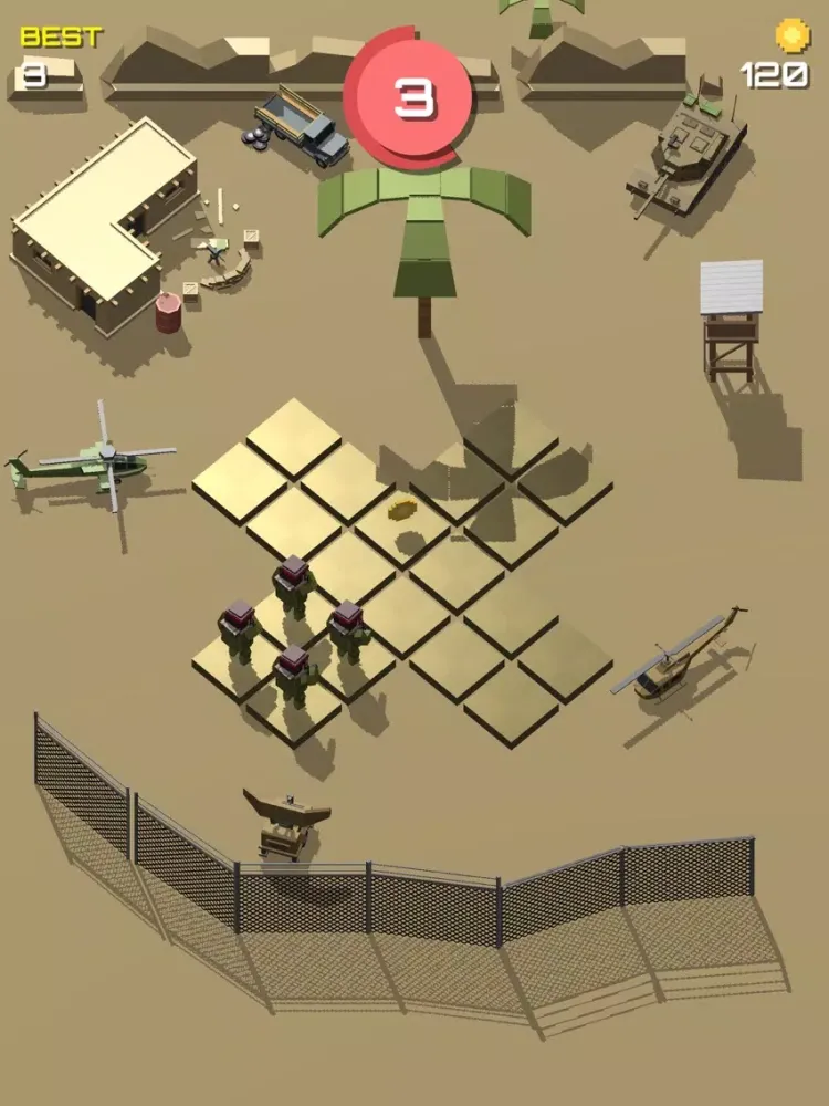Pixel 3D - Soldier Games iPad  스크린샷