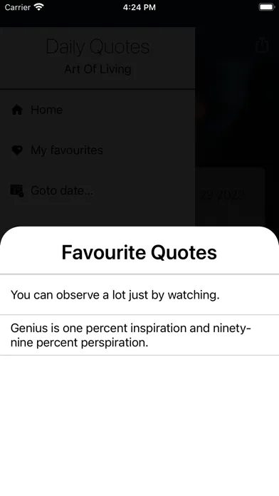 Screenshot di Daily Quotes - Art of Living