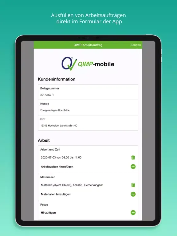 QIMP-mobile iPad  Screenshots