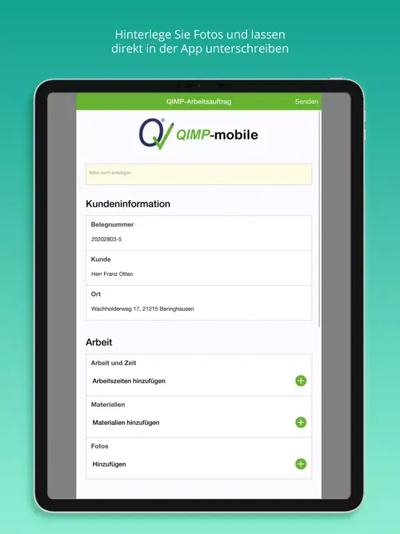QIMP-mobile iPad  Screenshots