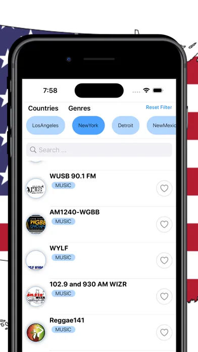 ภาพหน้าจอของ Radio USA: Live AM FM Stations