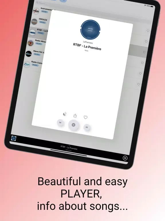 Captures d'écran de Belgium Radio Stations - BE iPad 