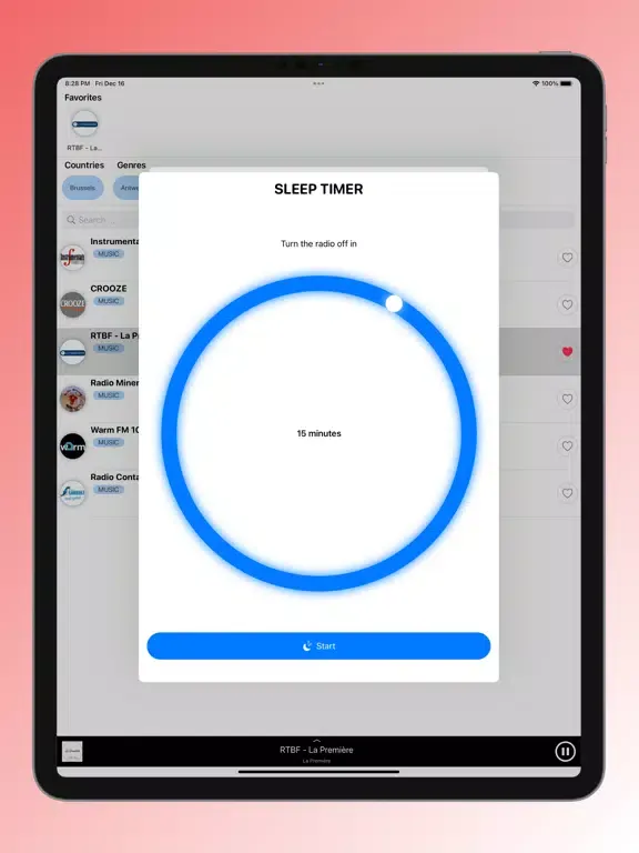 Captures d'écran de Belgium Radio Stations - BE iPad 